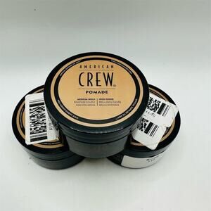 American Crew Pomade Medium Hold High Shine Hair Styling 3 oz (Lot of 3)